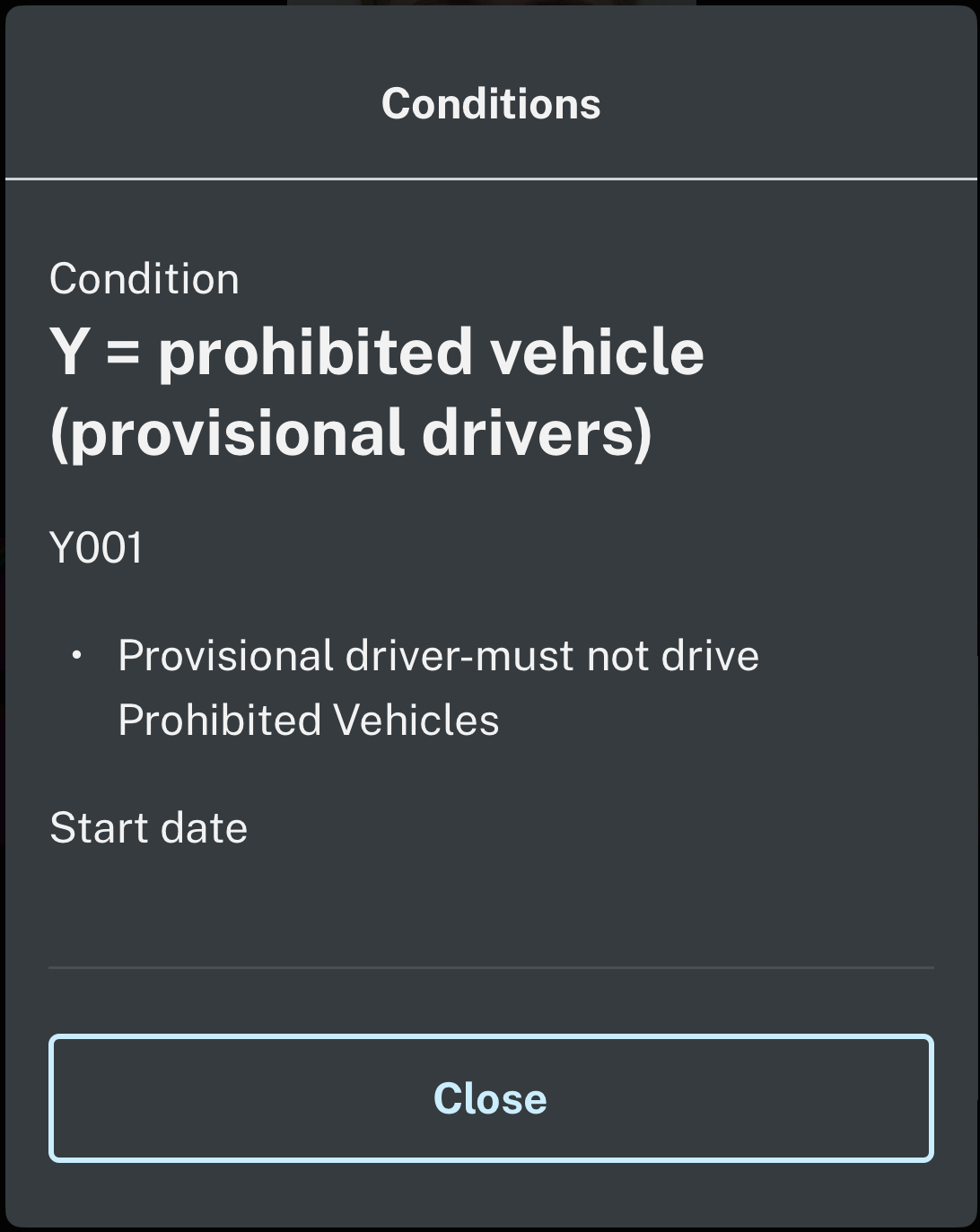 Conditions